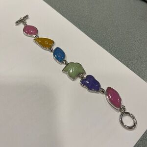 Sterling Silver Jade bracelet.